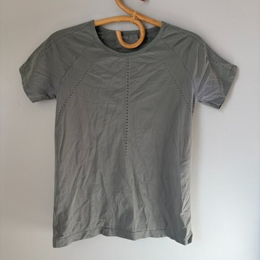Athleta Green Short Sleeve Activewear Top Women's Medium
